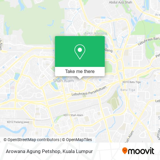 Arowana Agung Petshop map