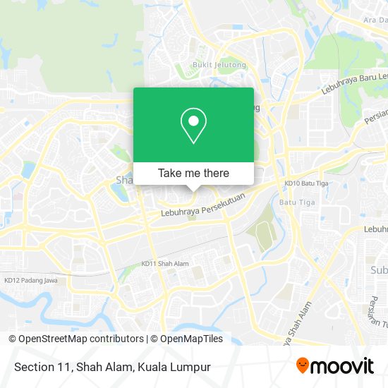 Section 11, Shah Alam map