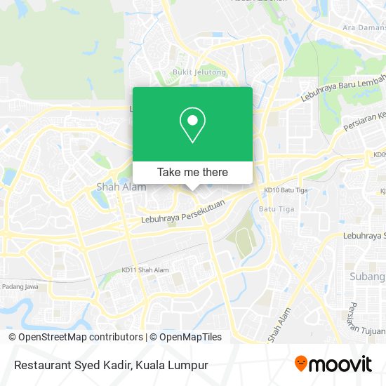 Restaurant Syed Kadir map