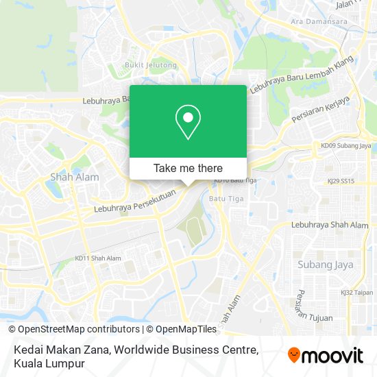 Kedai Makan Zana, Worldwide Business Centre map