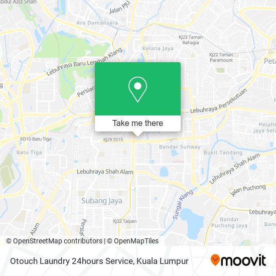 Otouch Laundry 24hours Service map