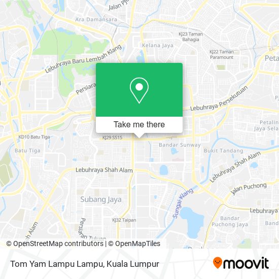 Tom Yam Lampu Lampu map