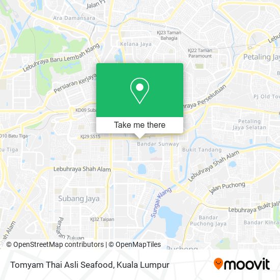 Peta Tomyam Thai Asli Seafood