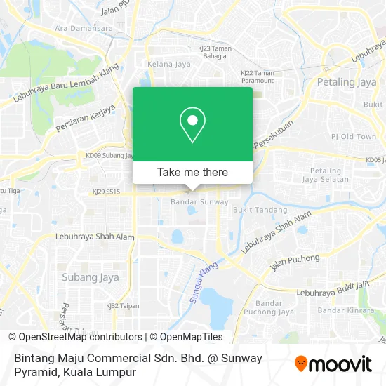 Bintang Maju Commercial Sdn. Bhd. @ Sunway Pyramid map