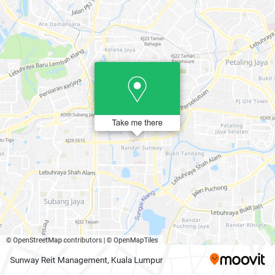 Sunway Reit Management map