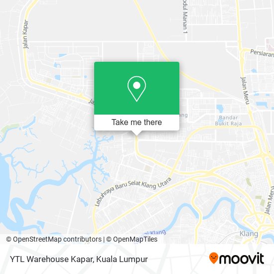 Peta YTL Warehouse Kapar