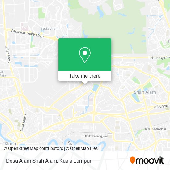 Desa Alam Shah Alam map