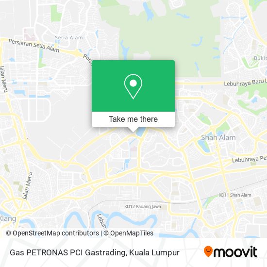 Peta Gas PETRONAS PCI Gastrading