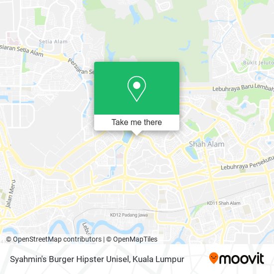 Peta Syahmin's Burger Hipster Unisel