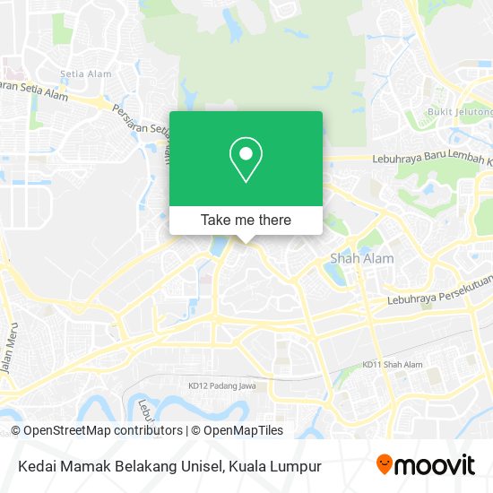 Kedai Mamak Belakang Unisel map