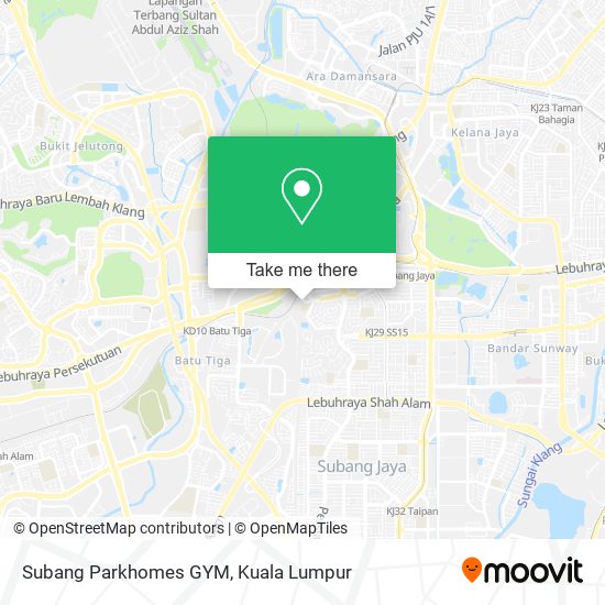 Peta Subang Parkhomes GYM