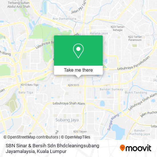 Peta SBN Sinar & Bersih Sdn Bhdcleaningsubang Jayamalaysia