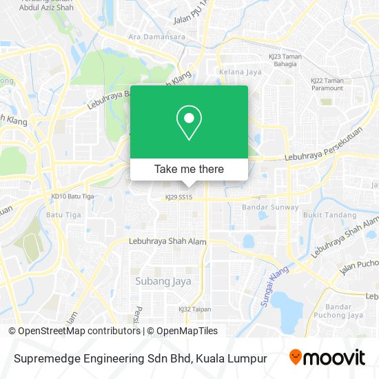 Peta Supremedge Engineering Sdn Bhd