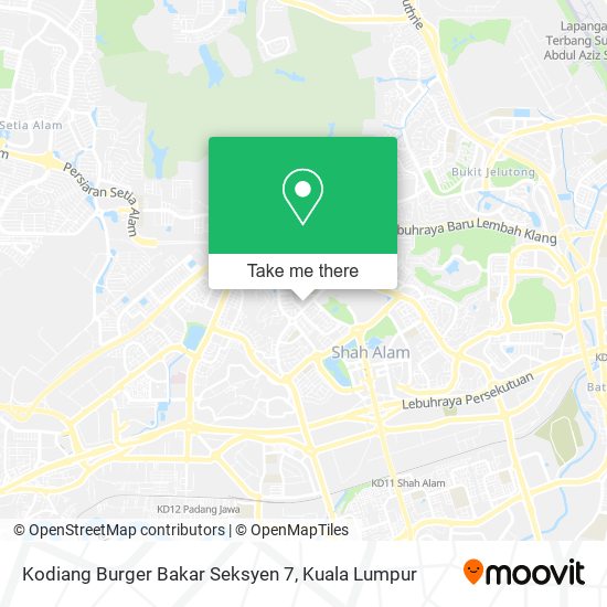 Peta Kodiang Burger Bakar Seksyen 7