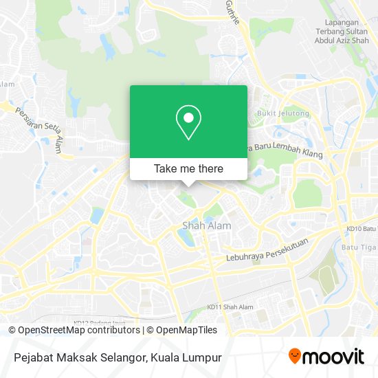 Peta Pejabat Maksak Selangor