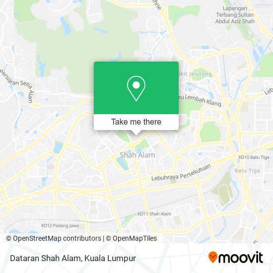 Dataran Shah Alam map