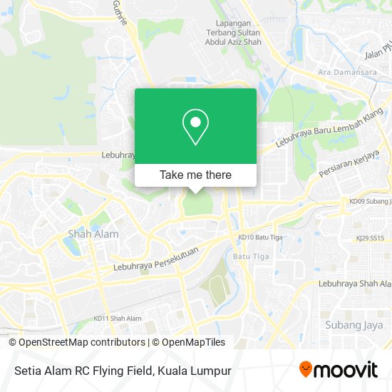 Setia Alam RC Flying Field map