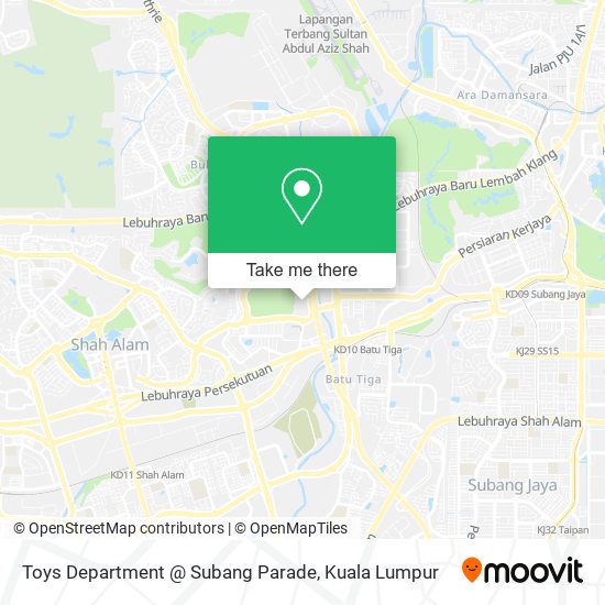 Toys Department @ Subang Parade map