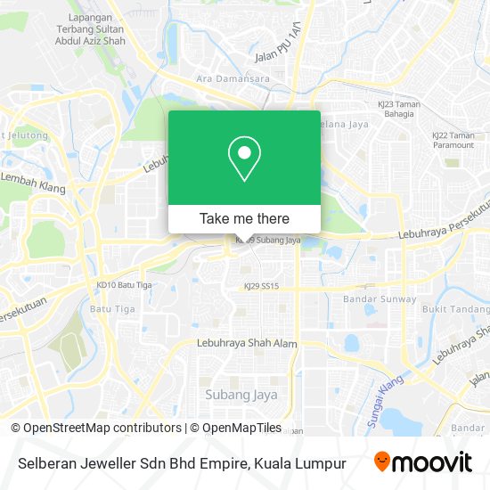 Selberan Jeweller Sdn Bhd Empire map
