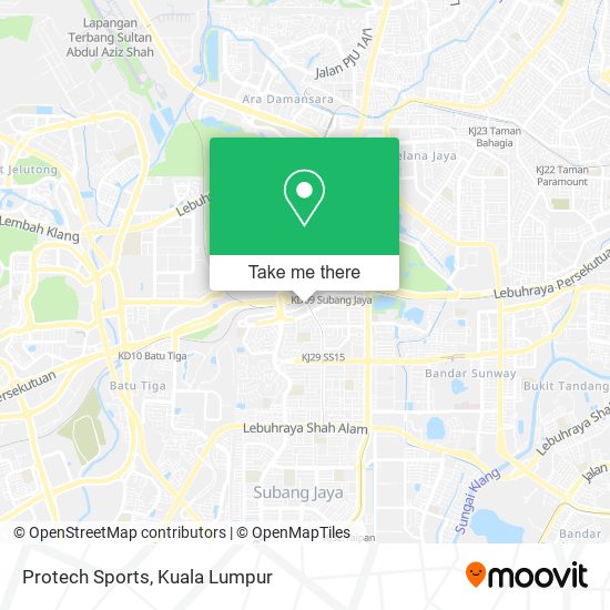 Protech Sports map