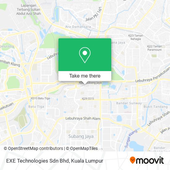 EXE Technologies Sdn Bhd map