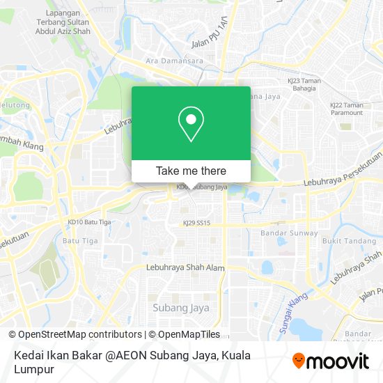 Kedai Ikan Bakar @AEON Subang Jaya map