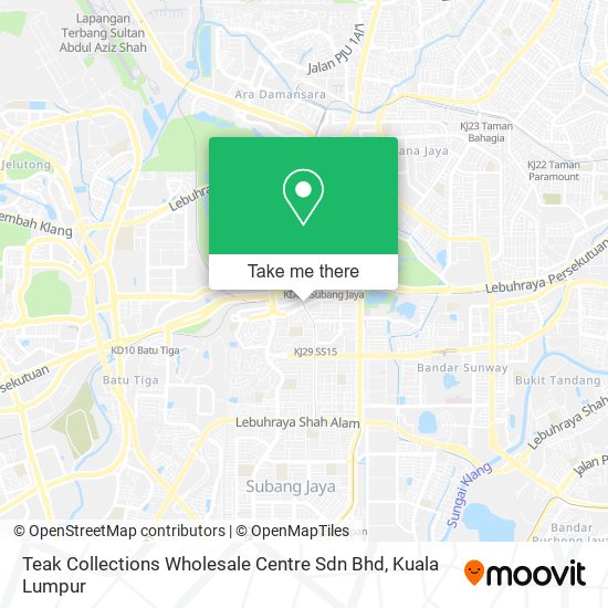 Peta Teak Collections Wholesale Centre Sdn Bhd