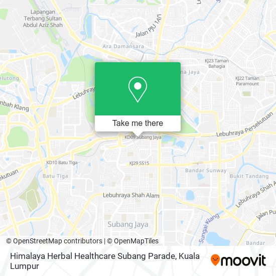 Peta Himalaya Herbal Healthcare Subang Parade