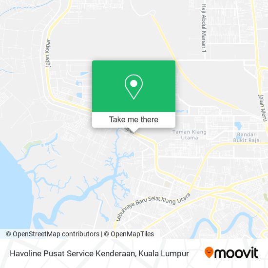 Havoline Pusat Service Kenderaan map