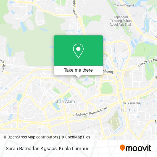 Surau Ramadan Kgsaas map