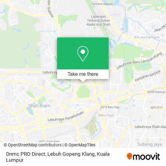 Dnmc PRO Direct, Lebuh Gopeng Klang map