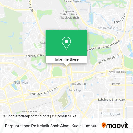Peta Perpustakaan Politeknik Shah Alam