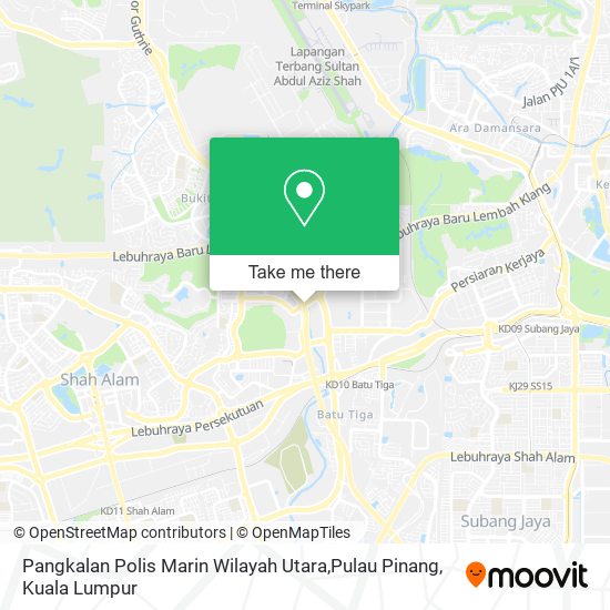 Pangkalan Polis Marin Wilayah Utara,Pulau Pinang map