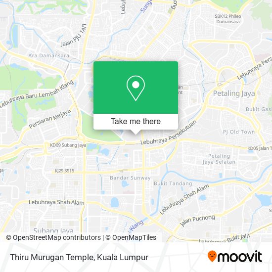 Thiru Murugan Temple map