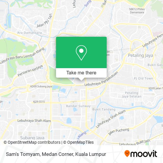 Peta Sam's Tomyam, Medan Corner