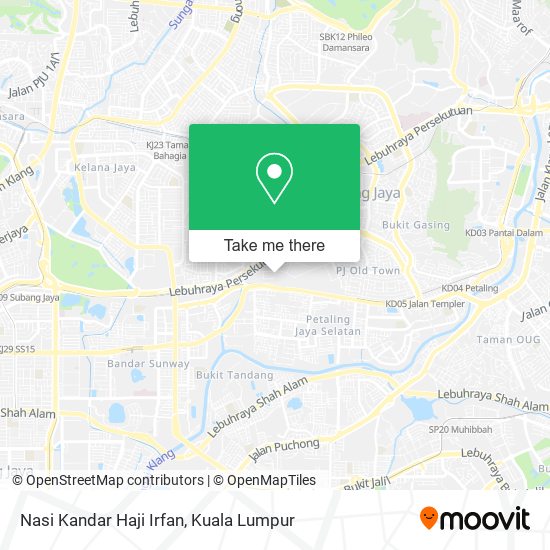 Peta Nasi Kandar Haji Irfan