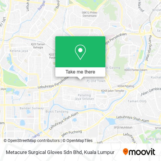 Metacure Surgical Gloves Sdn Bhd map