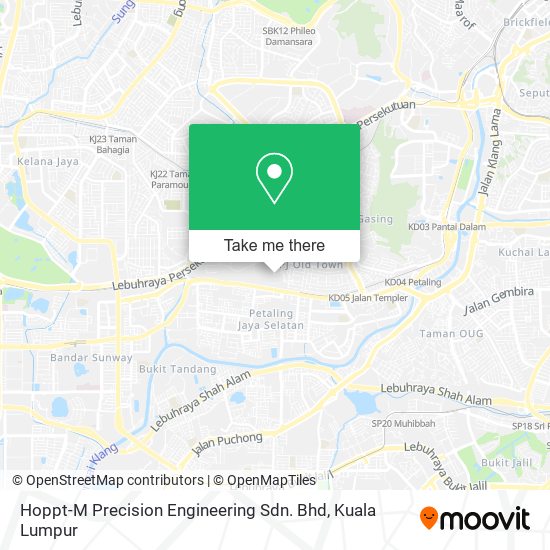 Peta Hoppt-M Precision Engineering Sdn. Bhd