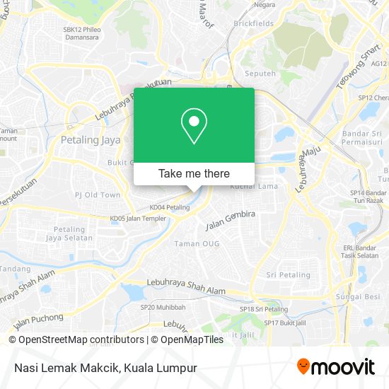 Peta Nasi Lemak Makcik
