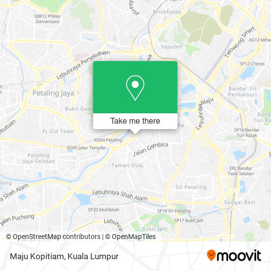 Maju Kopitiam map