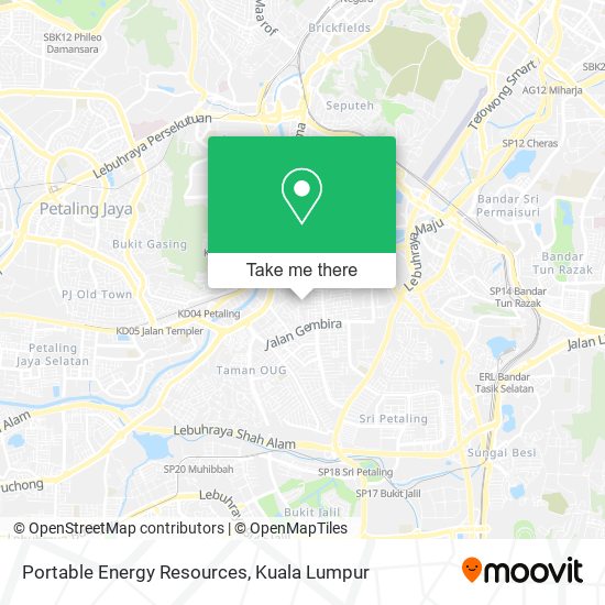 Portable Energy Resources map