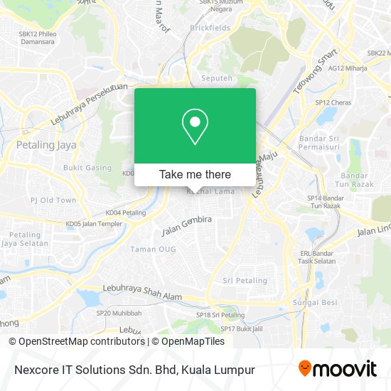 Nexcore IT Solutions Sdn. Bhd map