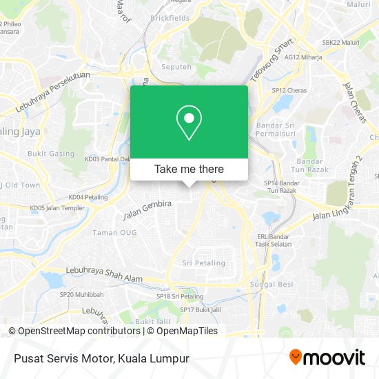 Peta Pusat Servis Motor