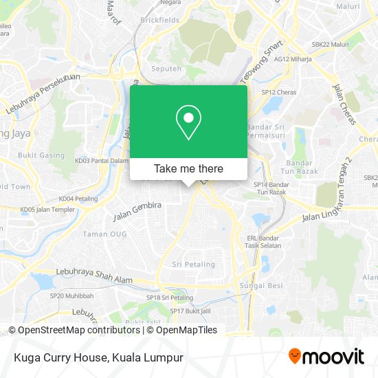 Kuga Curry House map