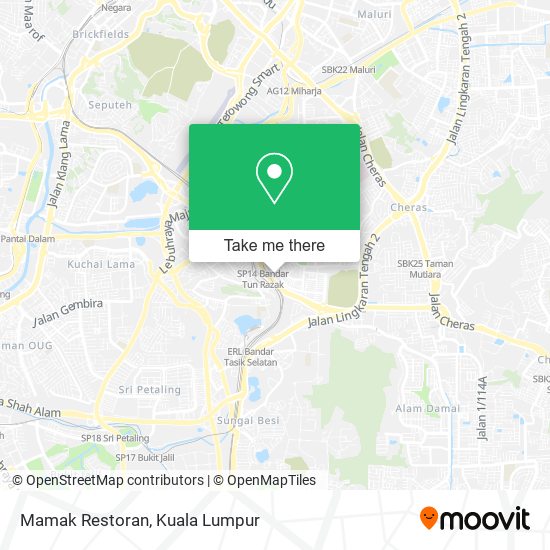 Mamak Restoran map