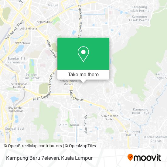 Kampung Baru 7eleven map