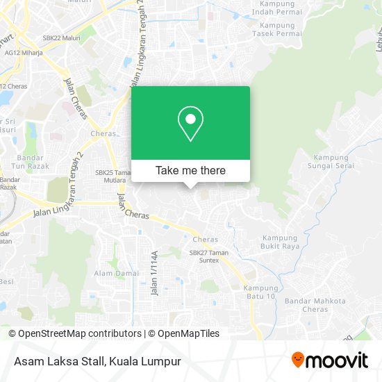 Asam Laksa Stall map