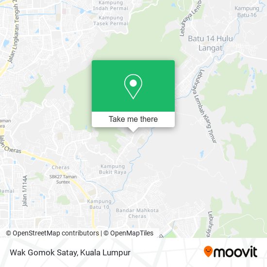 Peta Wak Gomok Satay