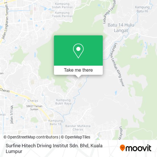 Peta Surfine Hitech Driving Institut Sdn. Bhd