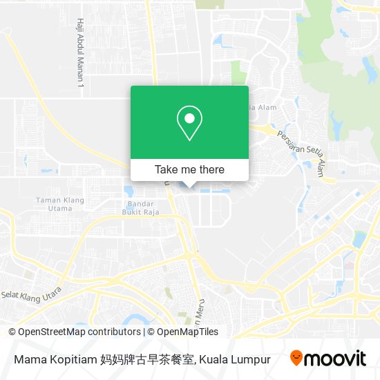 Peta Mama Kopitiam 妈妈牌古早茶餐室